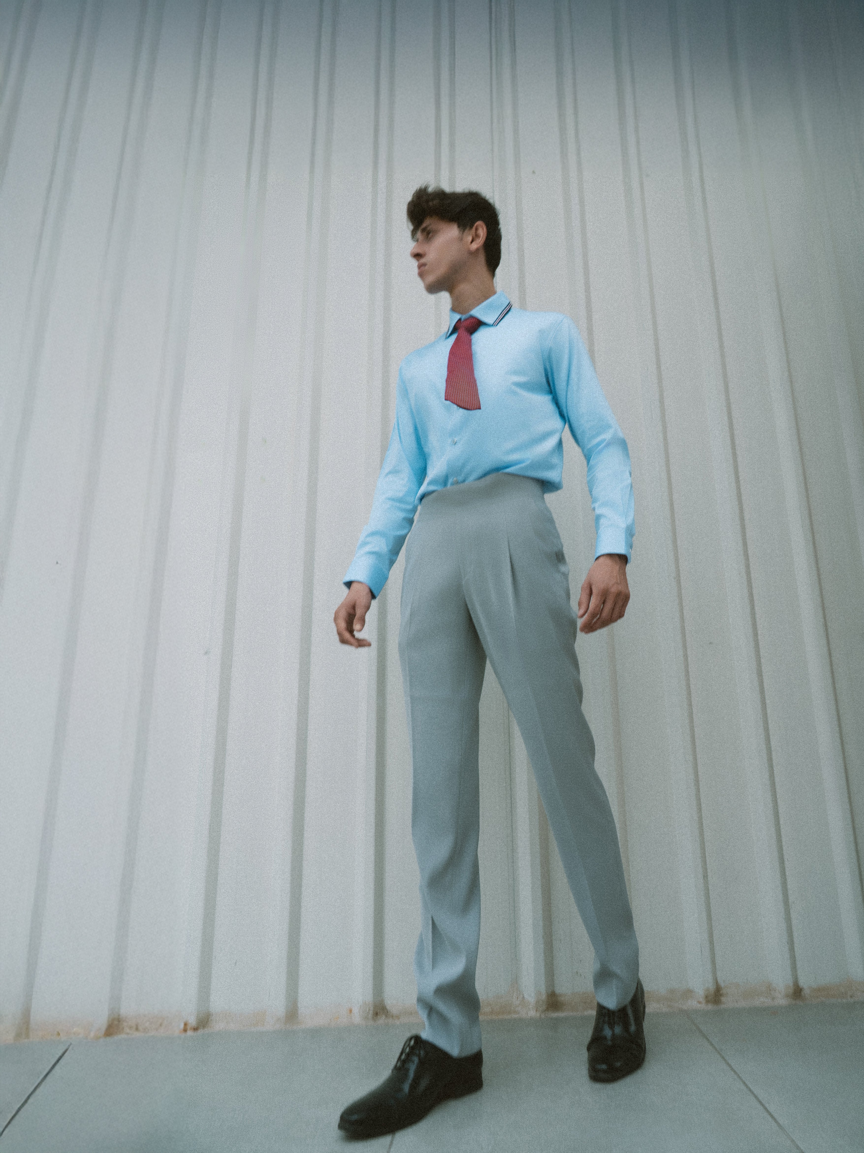 Skyline Trim Shirt - Sky Blue