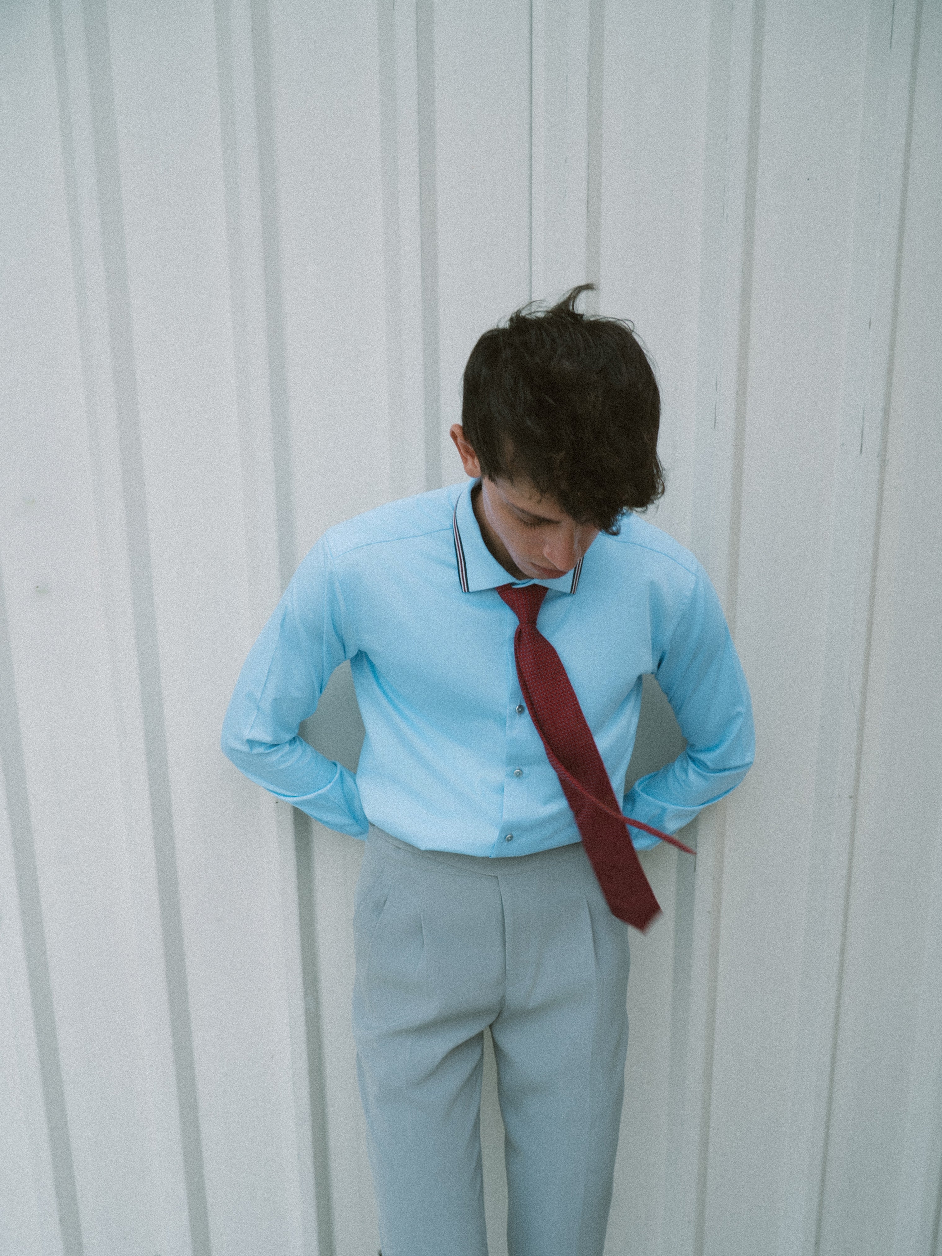 Skyline Trim Shirt - Sky Blue