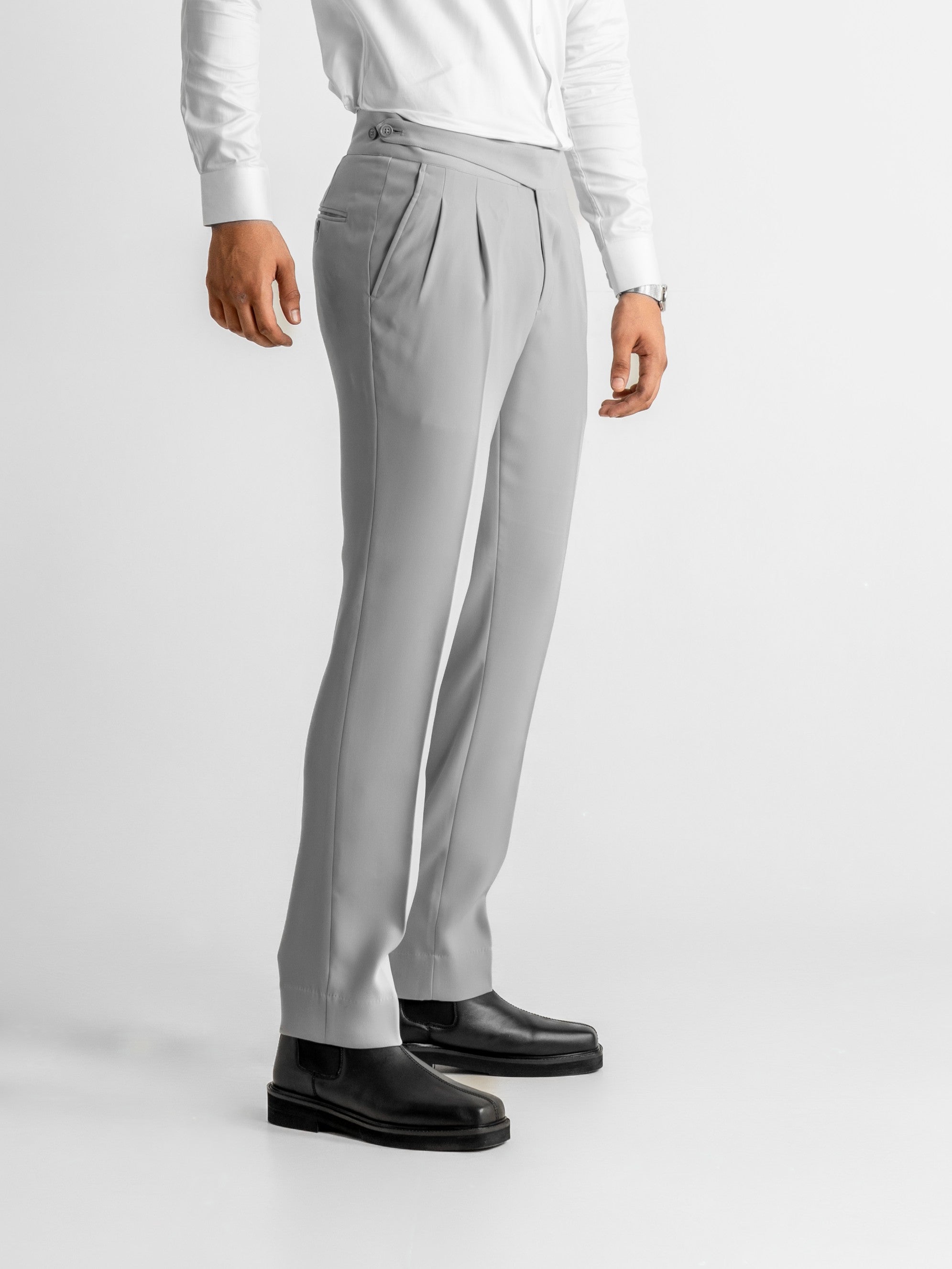 Extended-Strap Gurkha Trousers – Gray