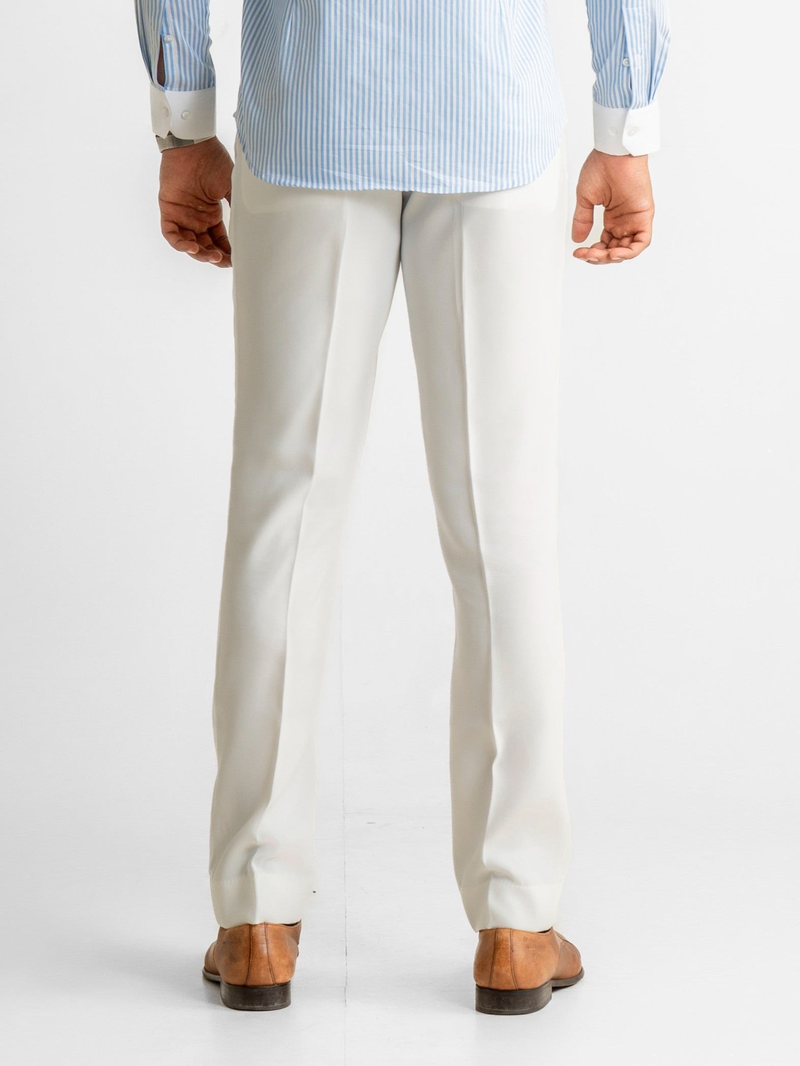 Extended-Strap Gurkha Trousers – White