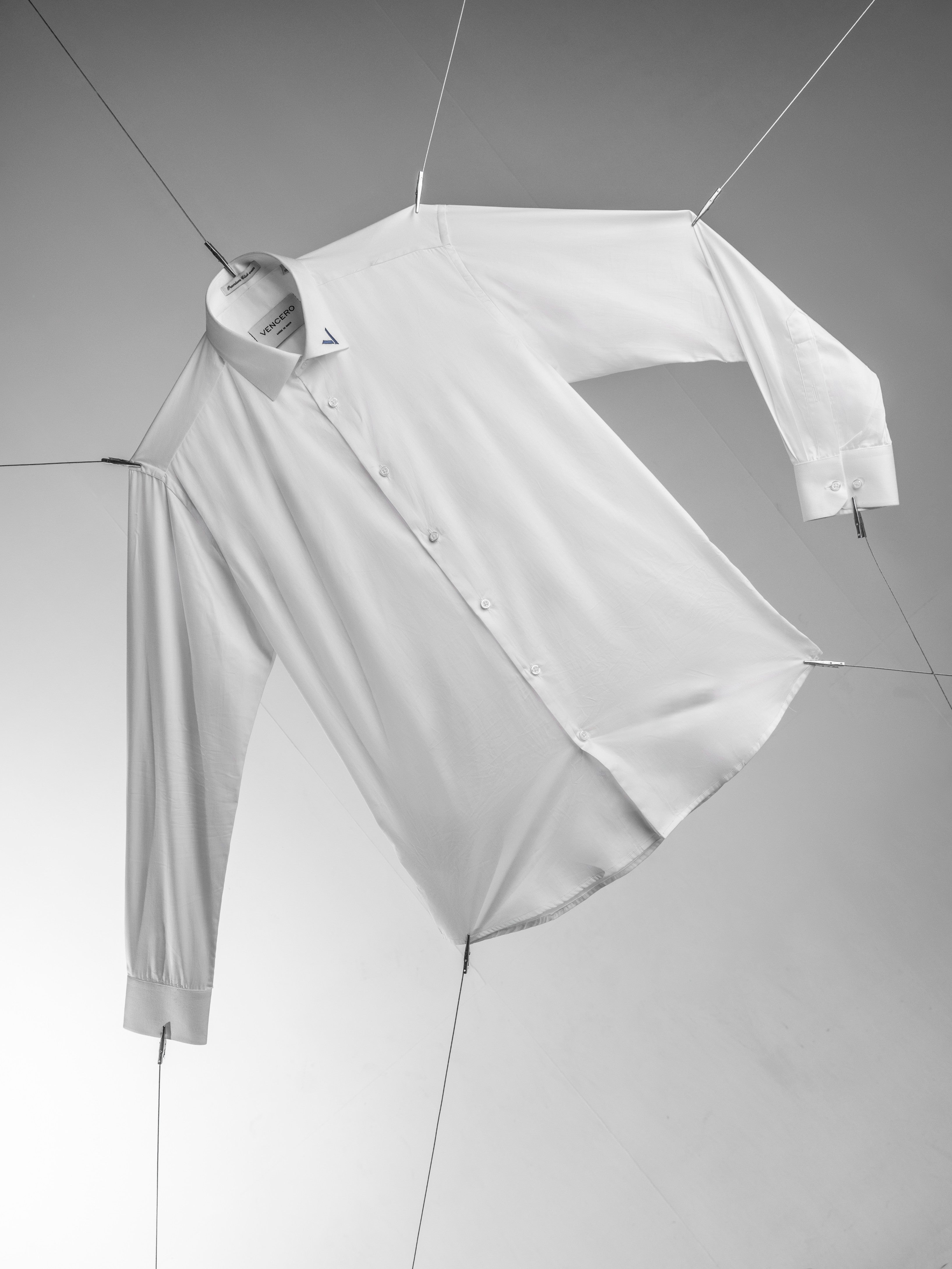 Signature White Contrast Collar Shirt