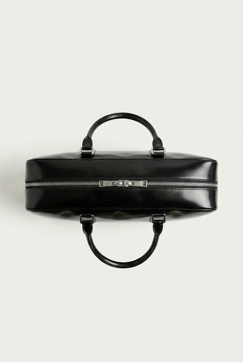 VENCERO Vegan Leather Laptop Bag : Black