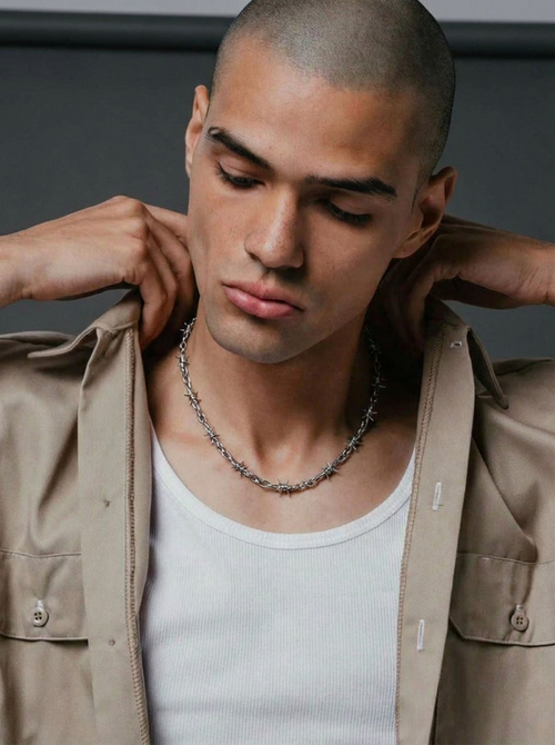 Barbed Wire Chain : Silver