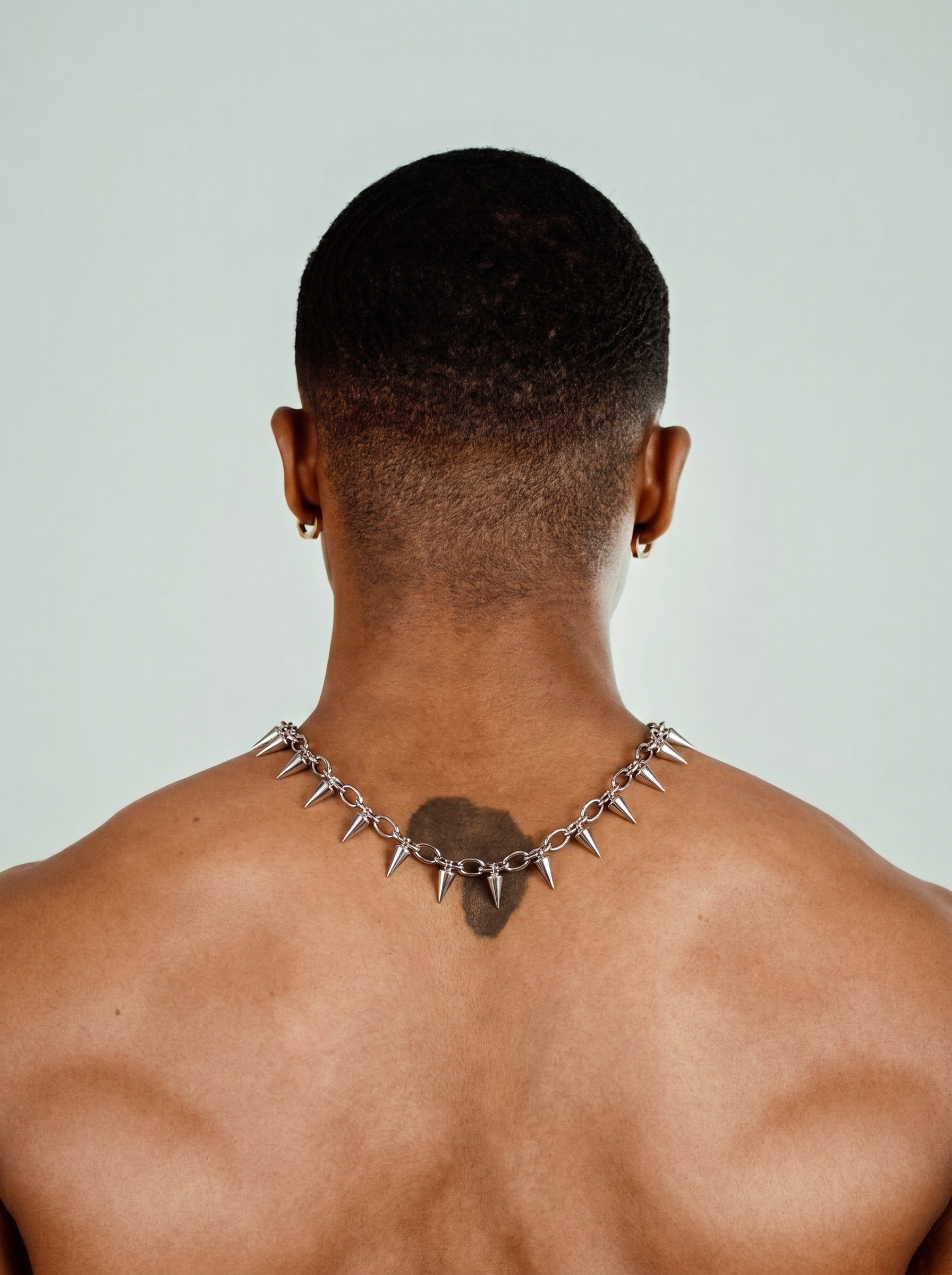 Spiked Unisex Chain : Silver